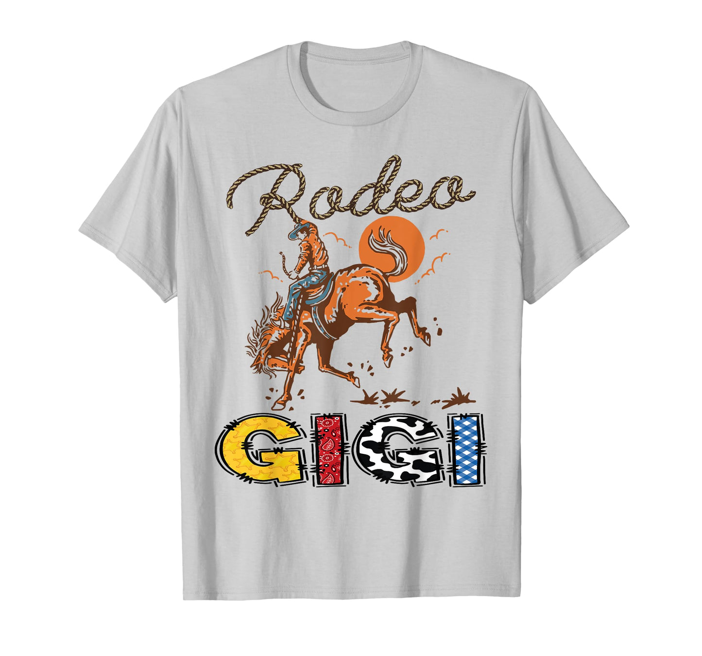 Rodeo Gigi Cowboy Cowgirl Birthday Matching Family T-Shirt