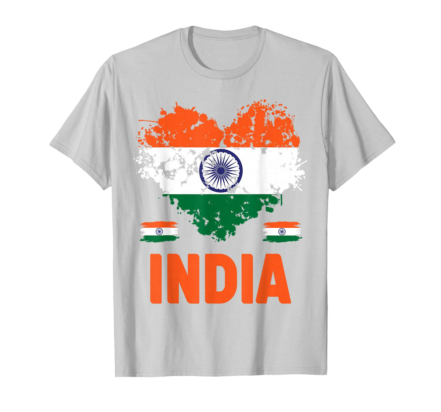 India Flag Outfit Idea For Kids & Novelty Indian Flag Heart T-Shirt