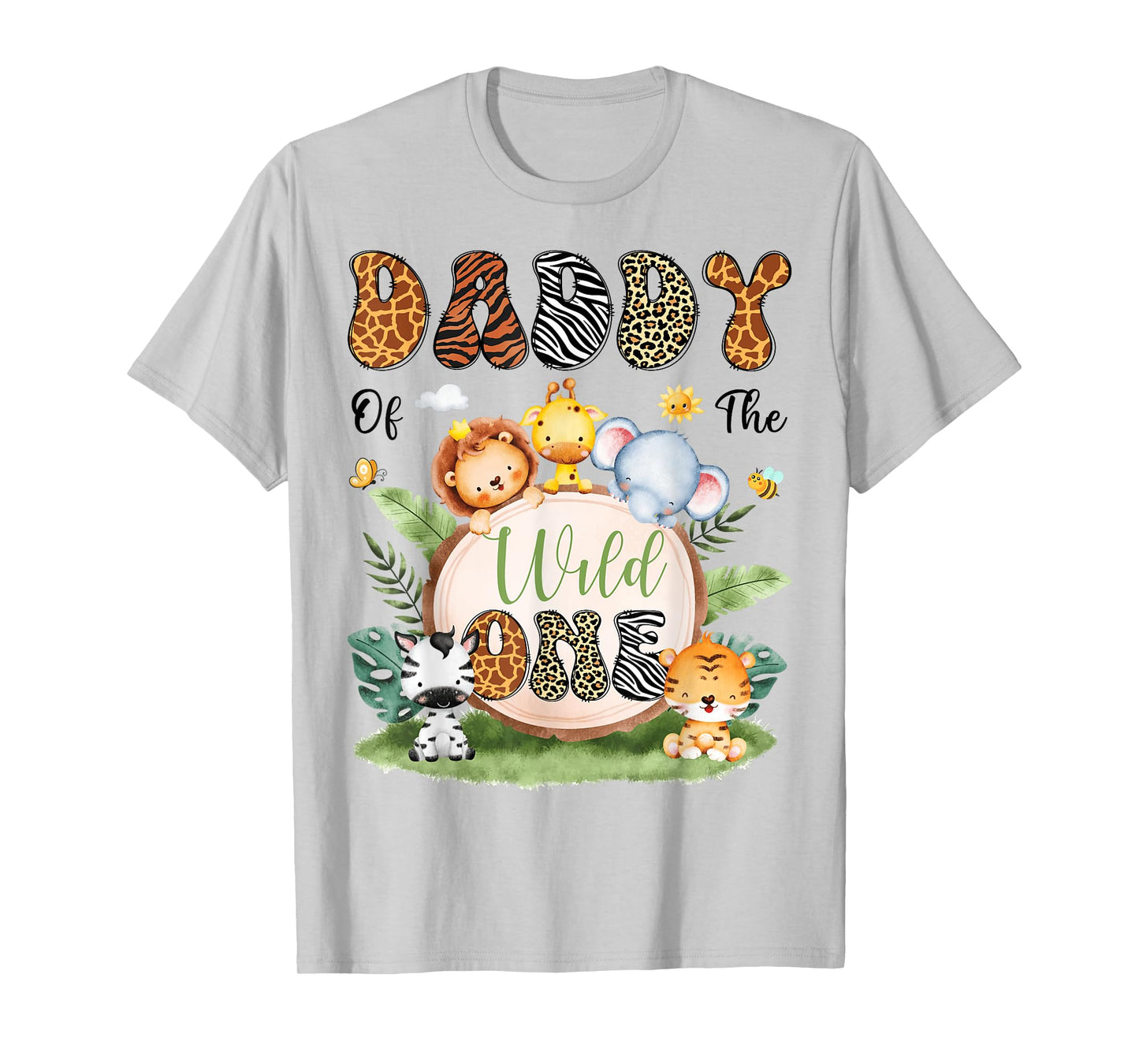Daddy Of The Wild One Safari Jungle 1St Birthday Boy T-Shirt