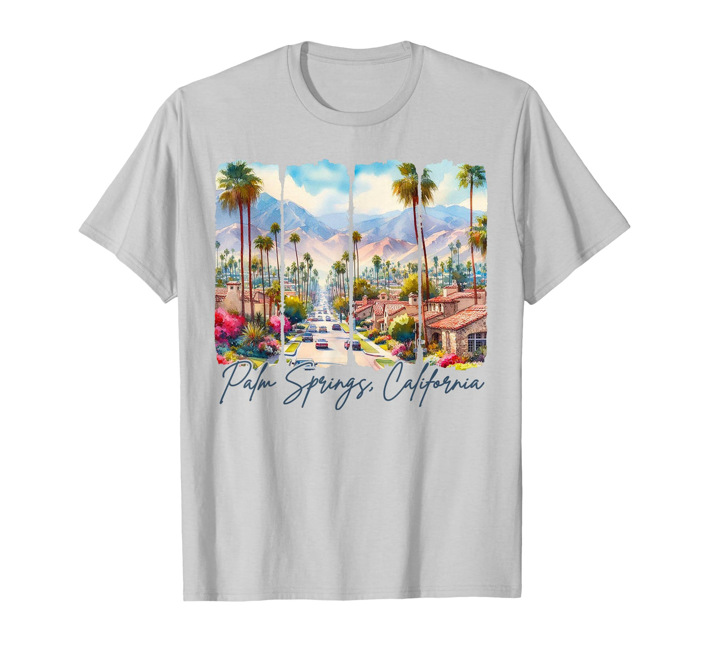 Palm Springs California Travel Brushstroke Palm Springs Trip T-Shirt