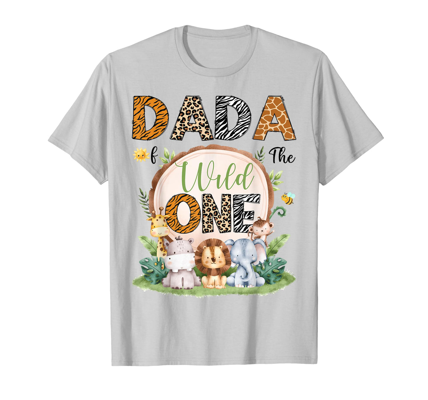 Dada Of The Wild One 1St Birthday Boy Safari Jungle T-Shirt