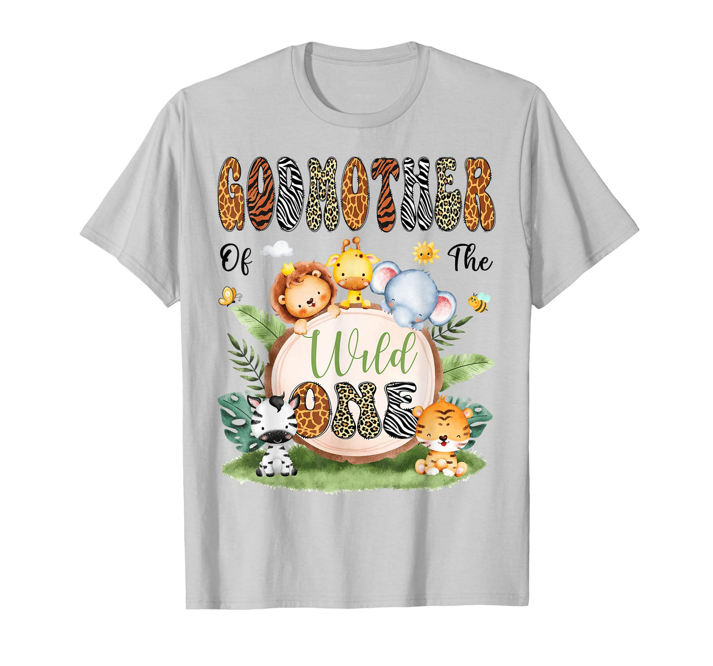 GodMother Of The Wild One Safari Jungle 1St Birthday Boy T-Shirt