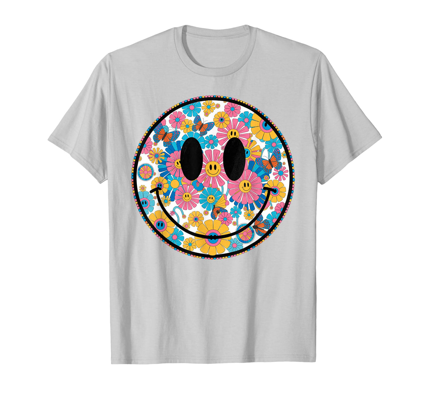 Happy Retro Daisy Smile Face Preppy Aesthetic Men Women Kids T-Shirt