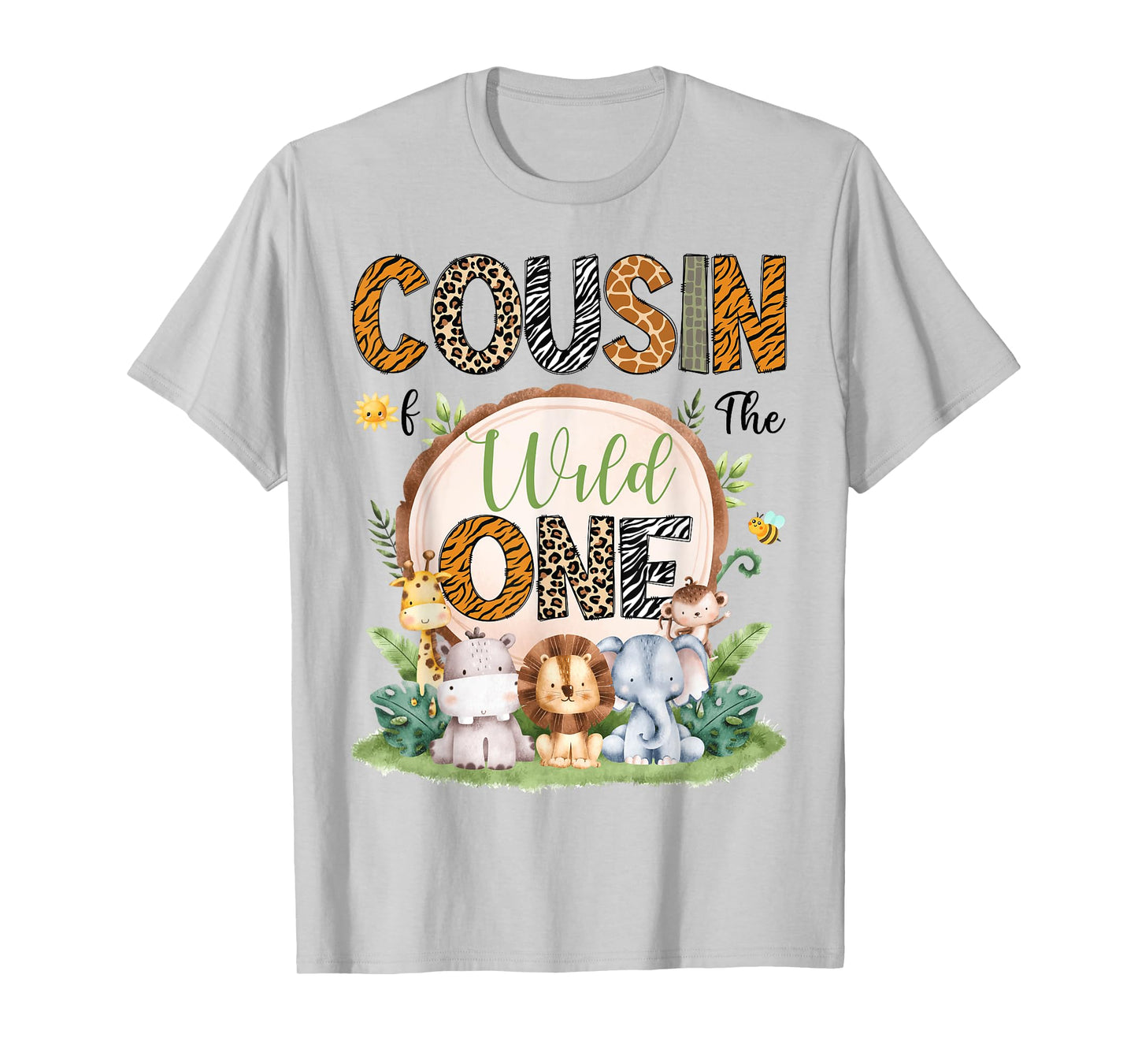 Cousin Of The Wild One 1St Birthday Boy Safari Jungle T-Shirt