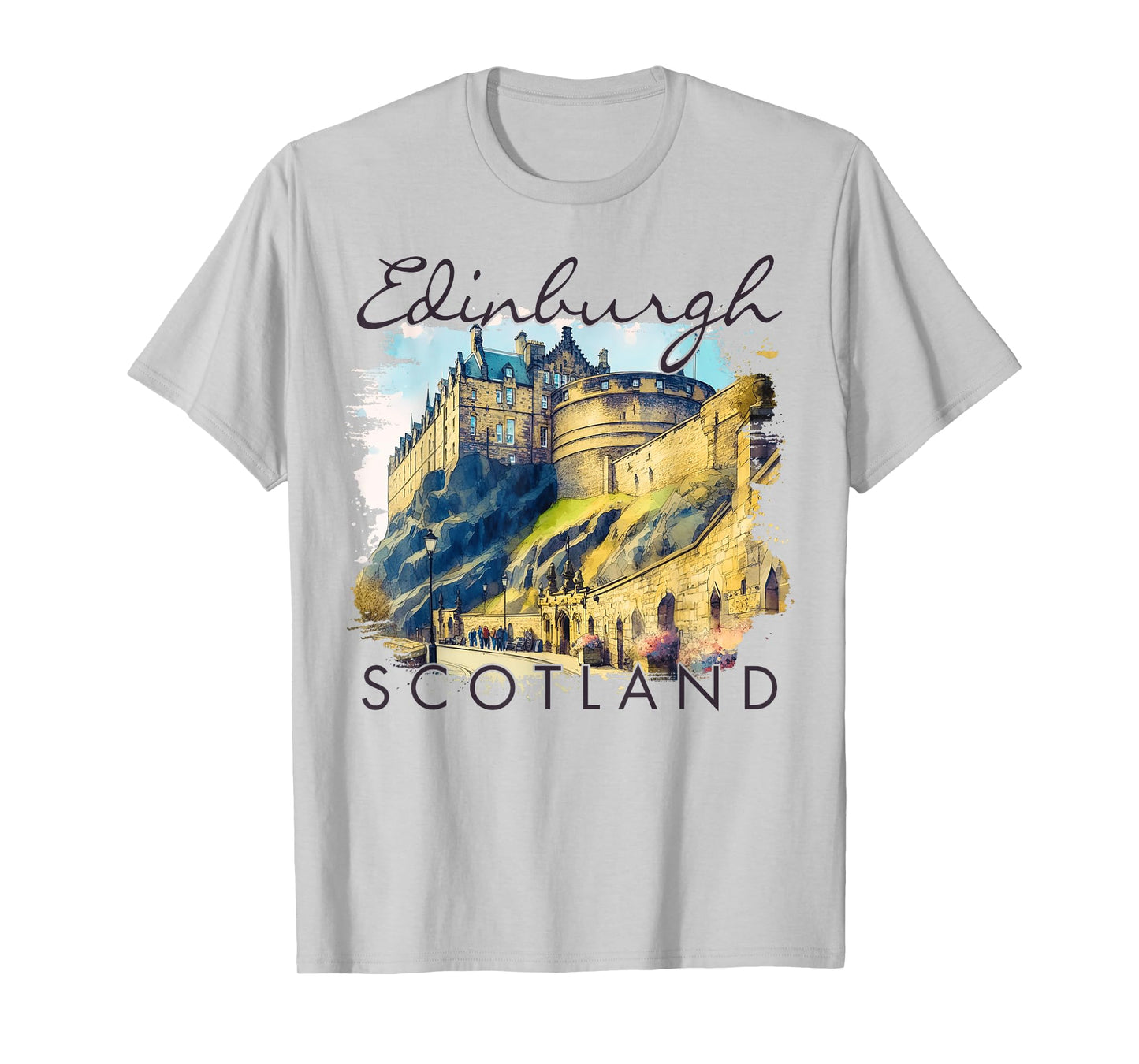 Edinburgh Scotland Travel Trip Edinburgh Castle Traveling T-Shirt