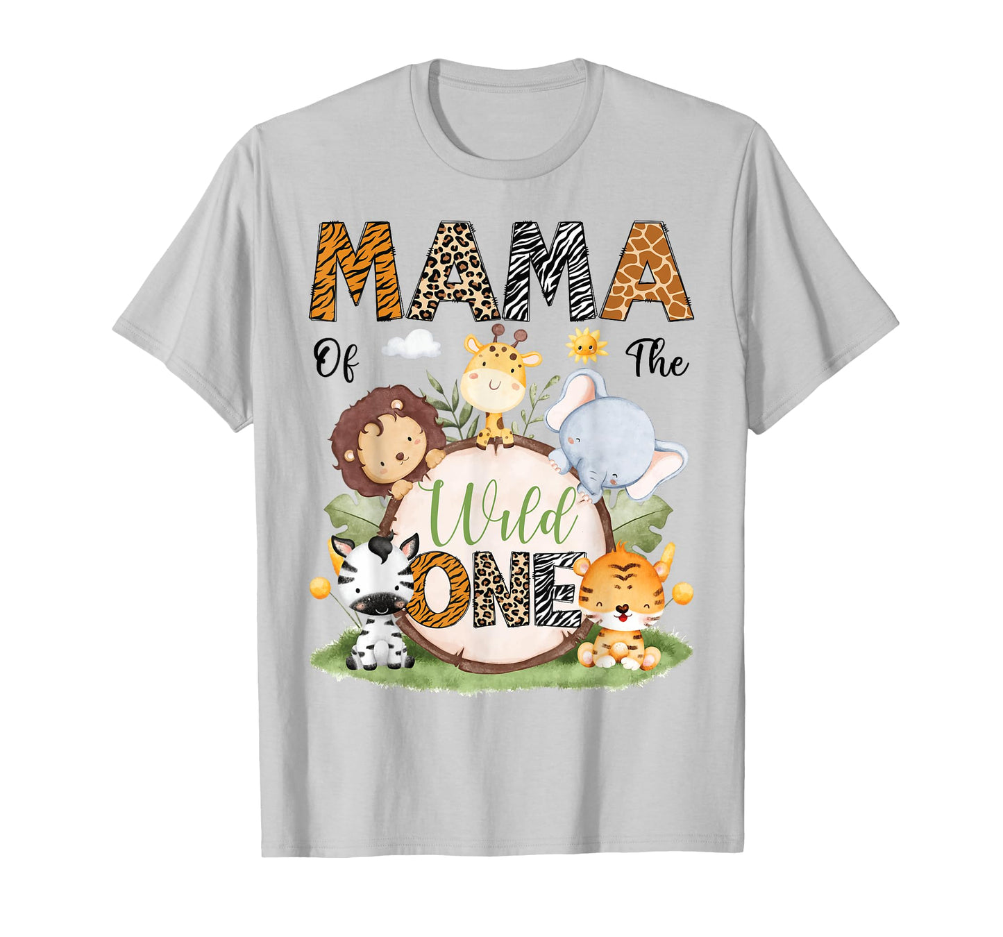 Mama Of The Wild One 1St Birthday Boy Safari Lover T-Shirt