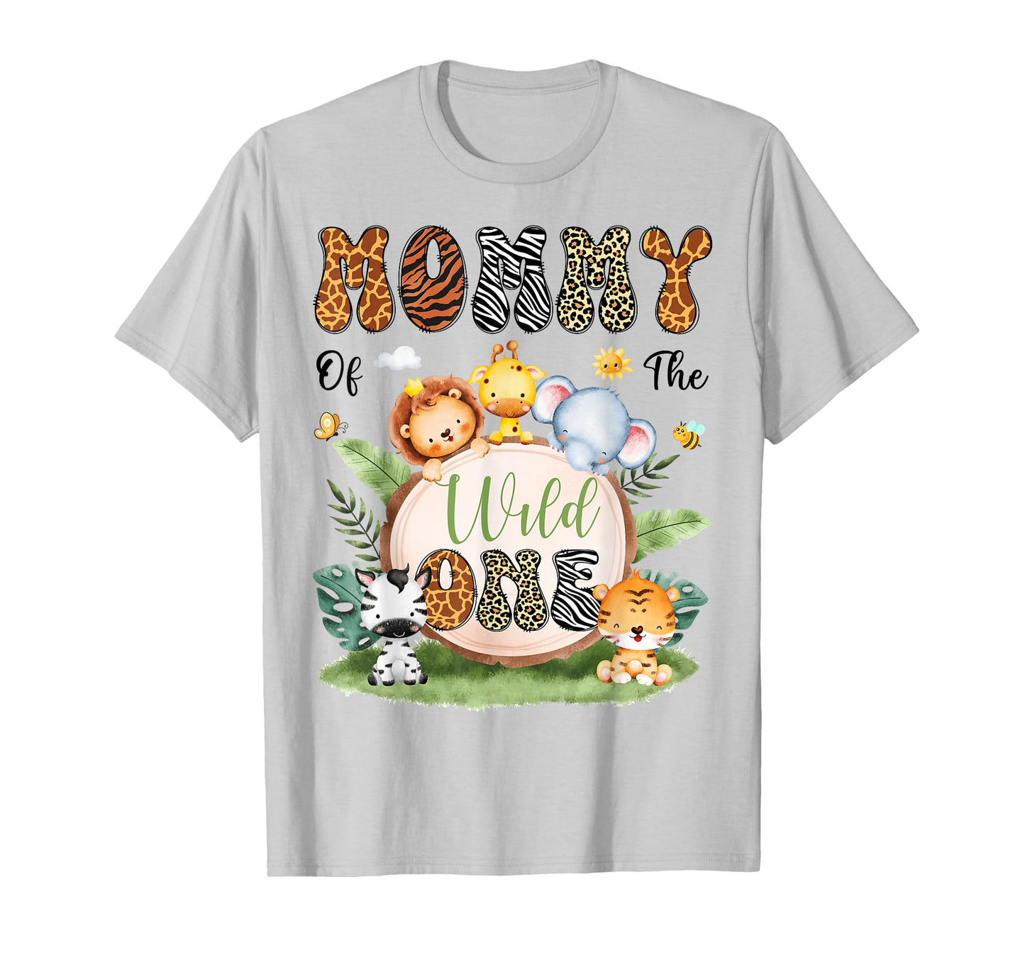 Mommy Of The Wild One Safari Jungle 1St Birthday Boy T-Shirt