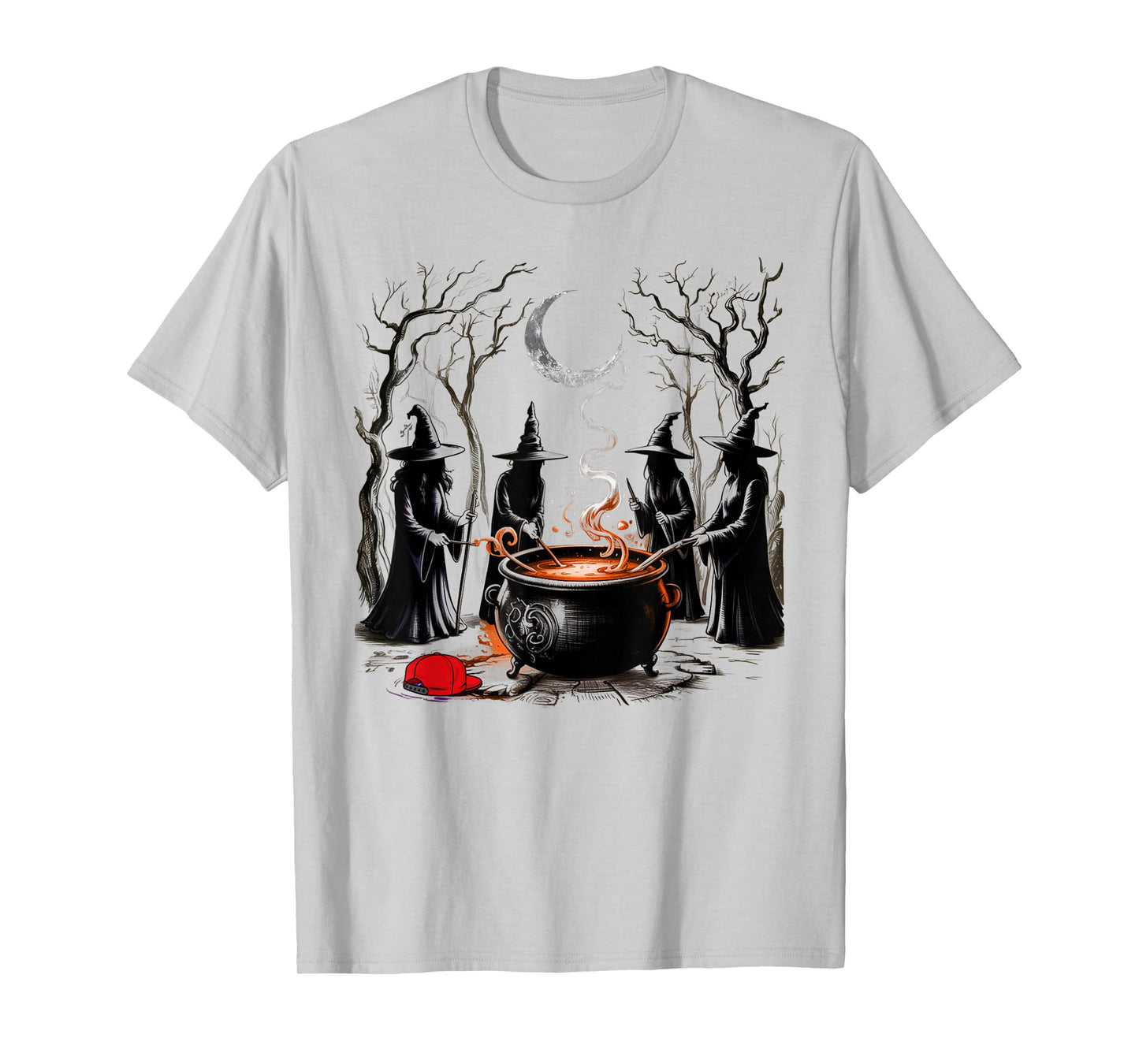Spooky Witch Halloween Anti-Trump Feminist Women Rights T-Shirt