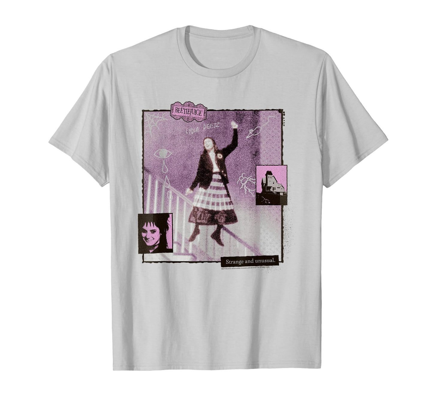 Beetlejuice Lydia Deetz Dance Vintage Collage Movie T-Shirt