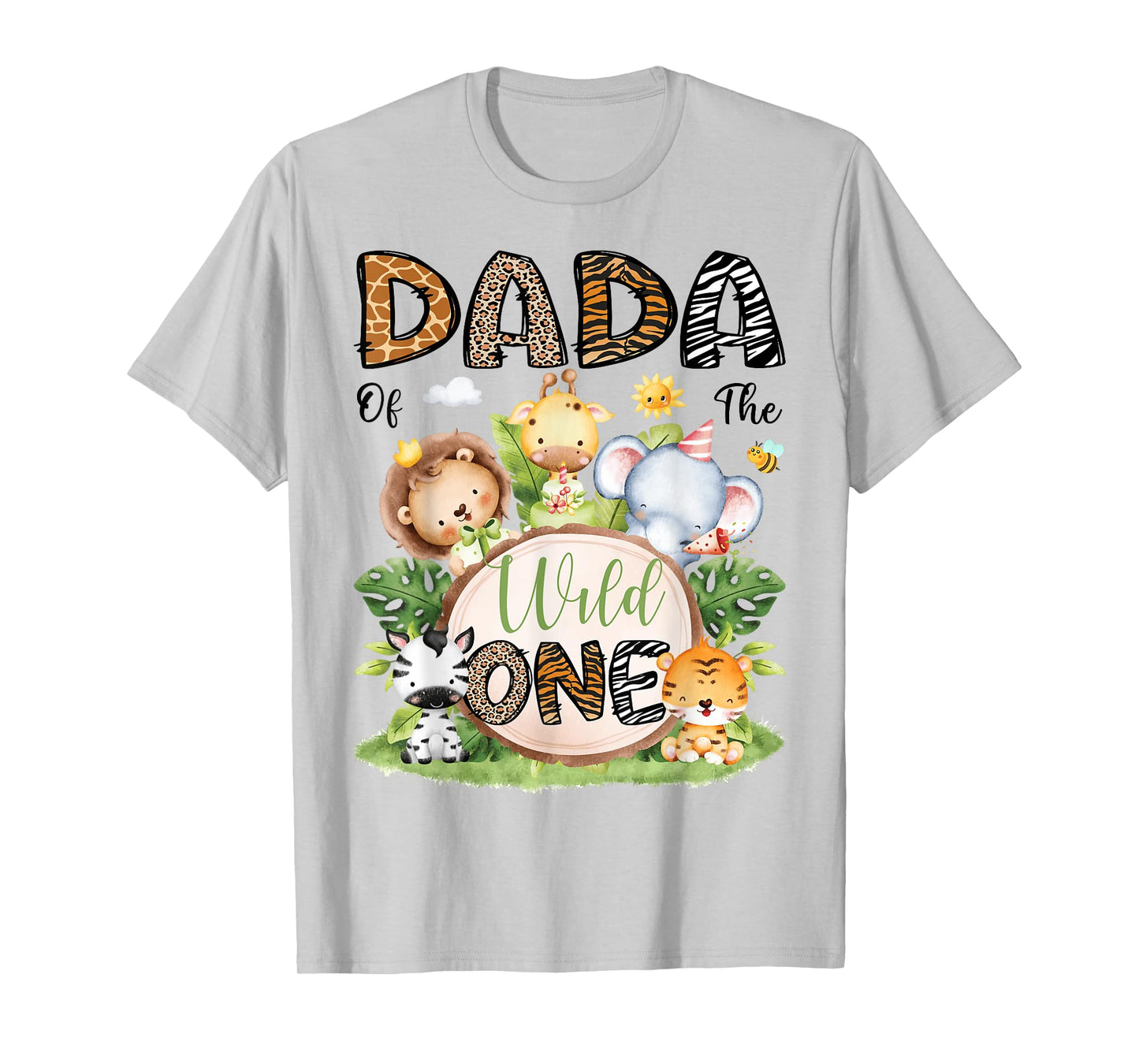 Dada Of The Wild One Safari Jungle 1St Birthday Boy T-Shirt