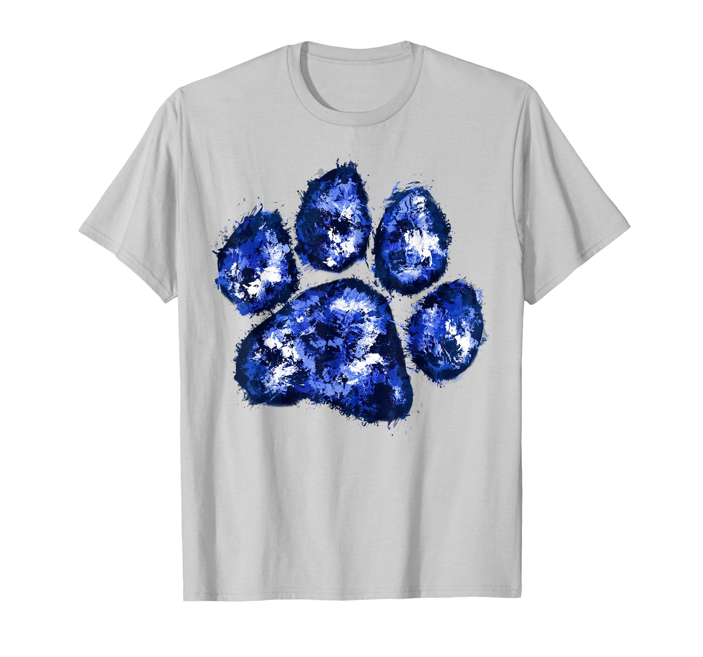 Wildcats Paw Print Blue Wildcats Wild Cat Animal Sports Men Women Kids T-Shirt