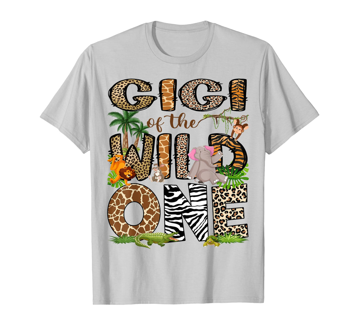 Gigi Of The Birthday Wild One 1St Birthday Safari T-Shirt
