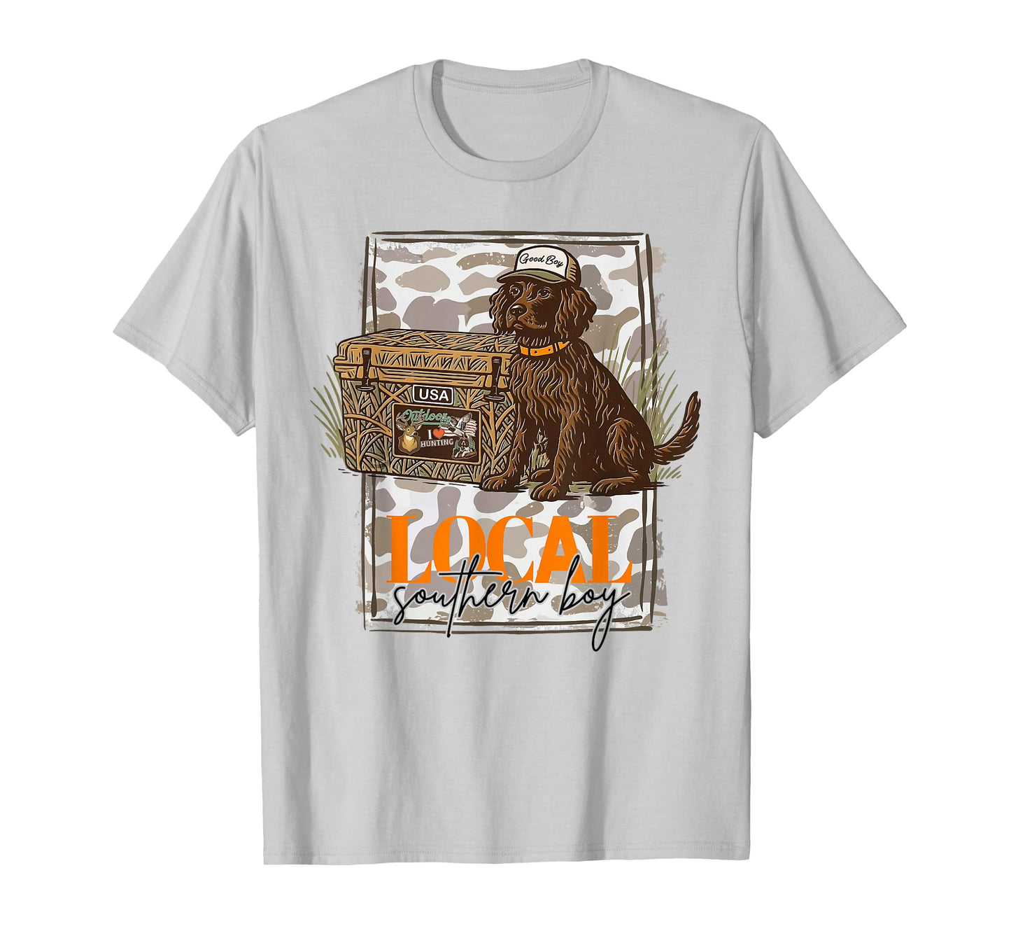 Local Southern Boy Boykin Spaniel Dog Duck Hunting Outdoor T-Shirt
