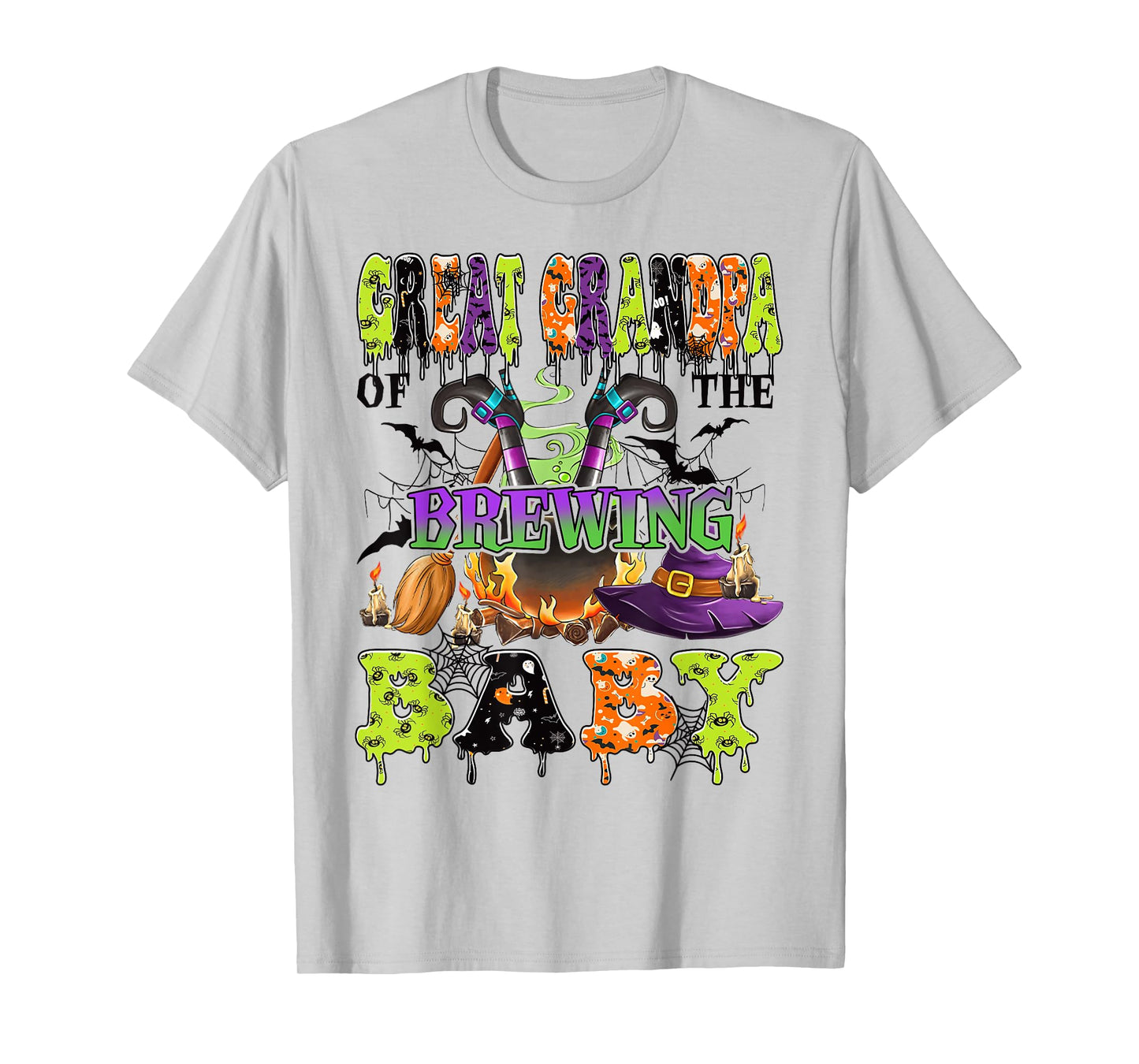 Great Grandpa of The Brewing Baby Spooky Halloween Baby T-Shirt