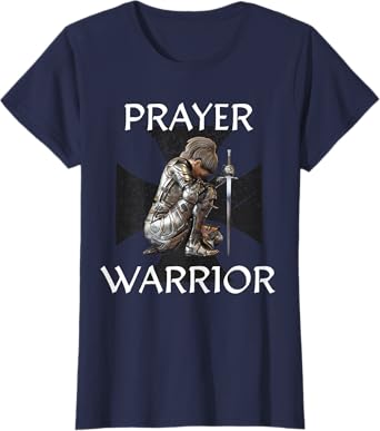 Christian Bible Verse Religious Gifts Women Prayer Warrior T-Shirt