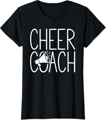Cheer Coach Shirt Cheerleading Women Cheerleader Coach T-Shirt