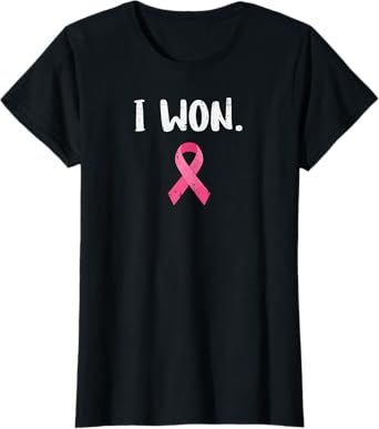 Breast Cancer Survivor I Won Pink Ribbon Awareness Women T-Shirt