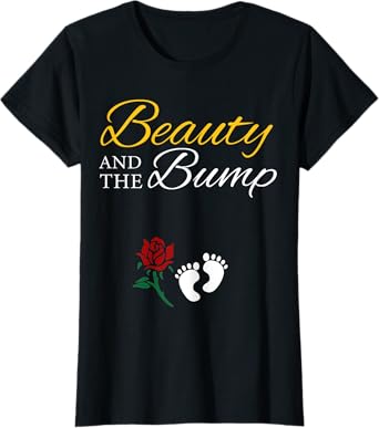 Beauty And The Bump T-Shirt Cute Pregnancy Announcement T-Shirt