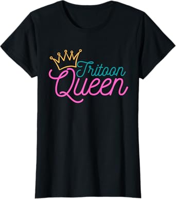 Tritoon Queen Flatboat Pontoon Boat Life Tri-Toon for Women T-Shirt