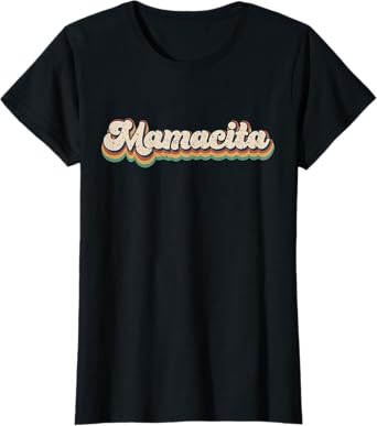 Mamacita Womens Retro Top For Women Cute Vintage Mommy T-Shirt