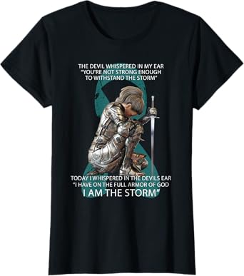 I Am The Storm Mom Sister Women Ovarian Cancer Awareness T-Shirt