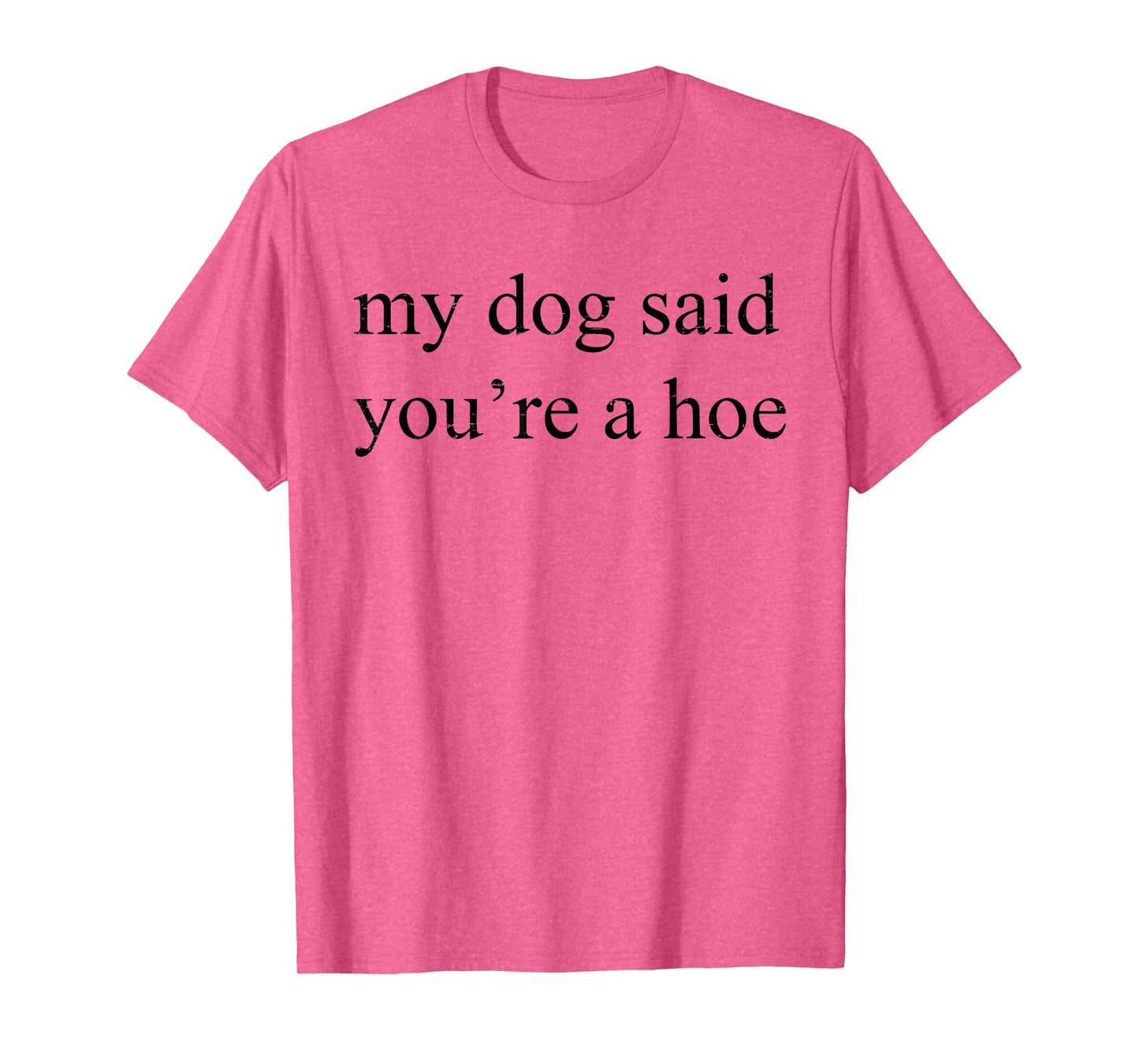 Vintage Retro My Dog Said You're A Hoe Funny Dog Lovers Men Women T-Shirt