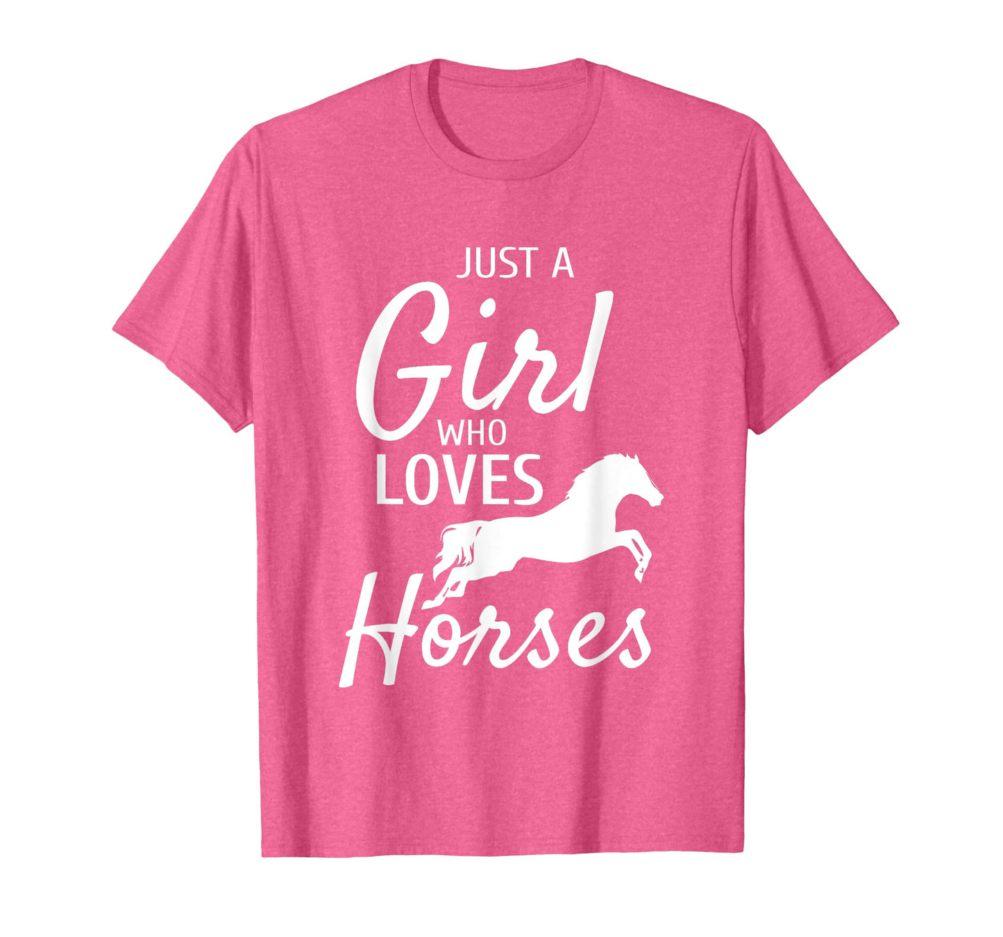 Just A Girl Who Loves Horses Riding Gifts Girls Horse T-Shirt