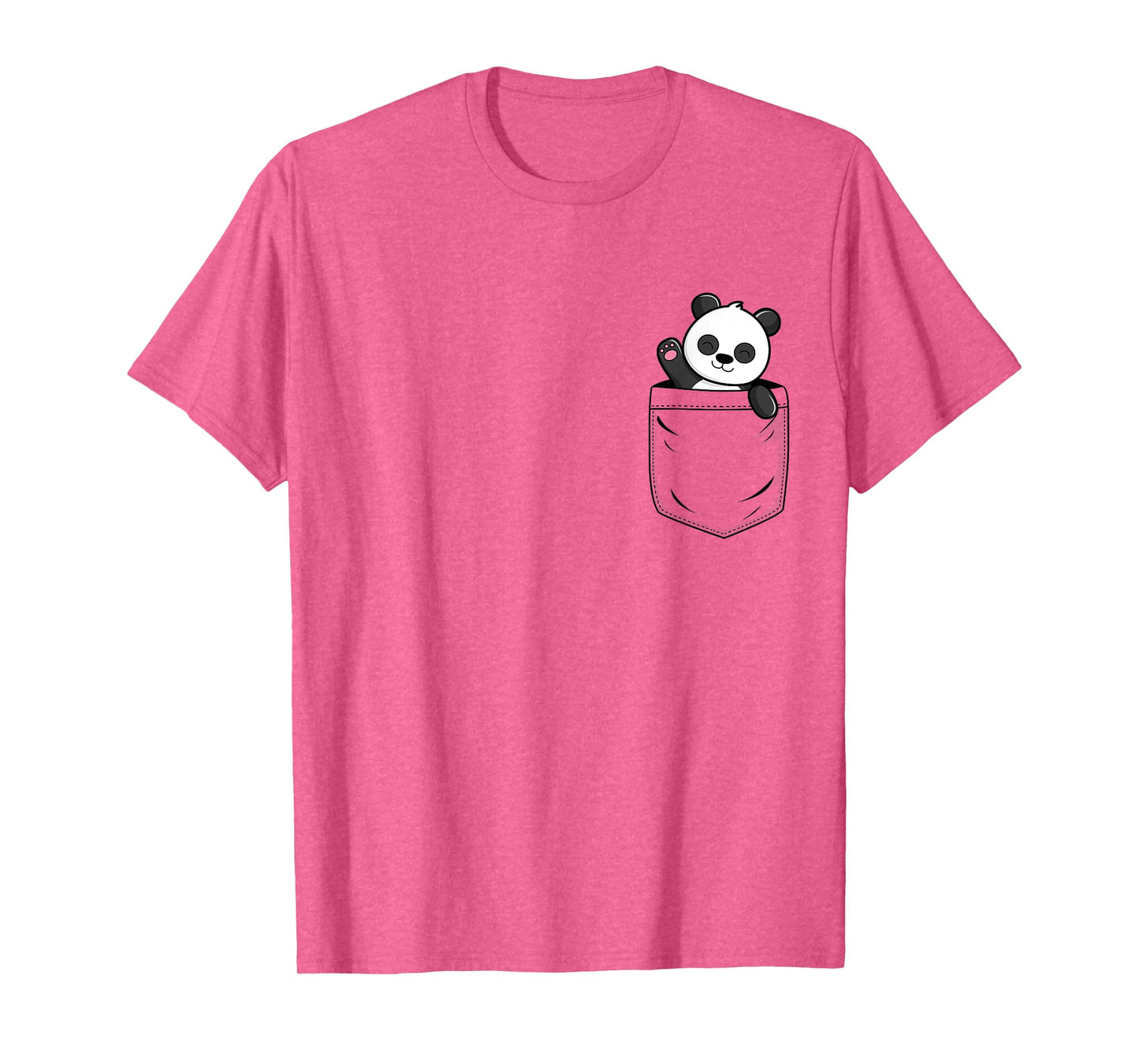 Panda Lovers Cute Funny Panda In Pocket T-Shirt