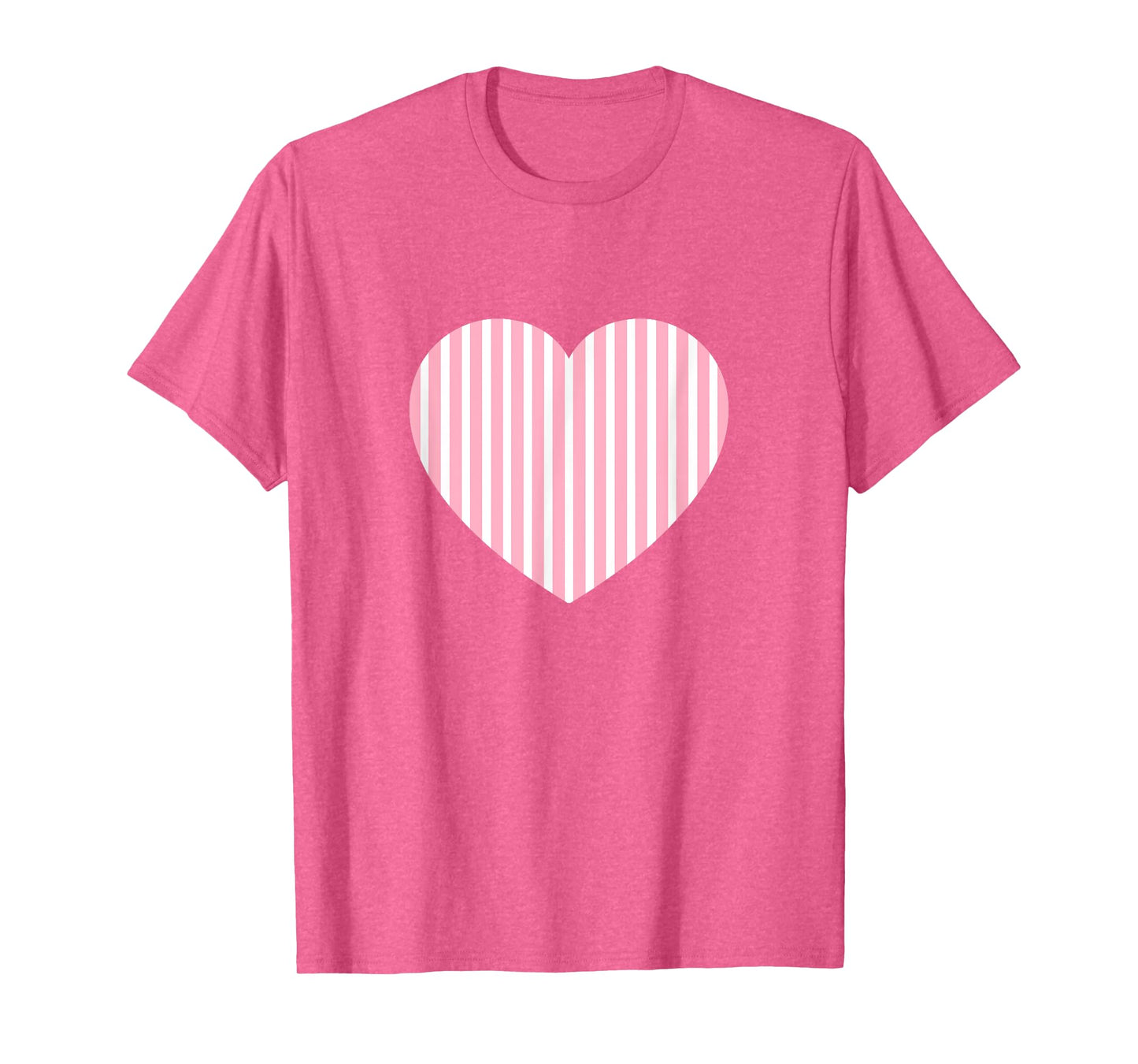 Cute Pastel Rose Pink White Vertical Line Stripes Minimalist T-Shirt
