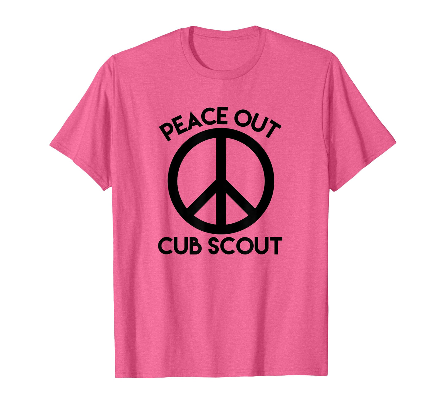 Peace Out Cub Scout T Shirt Funny Good Bye Saying T-Shirt