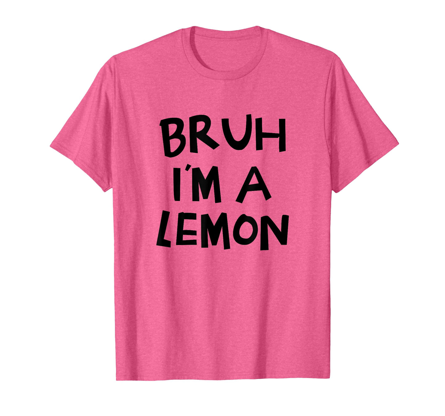 Bruh I'm A Lemon Funny Halloween Costume Men Women Boy Girl T-Shirt