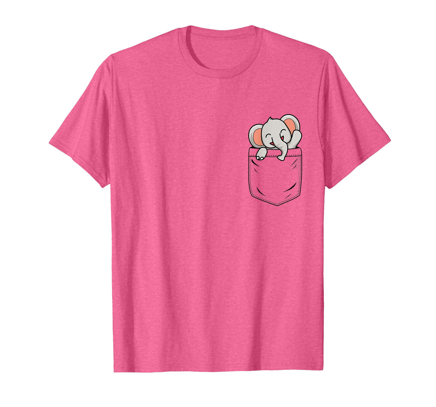 Elephant Lovers Cute Funny Elephant In Pocket T-Shirt