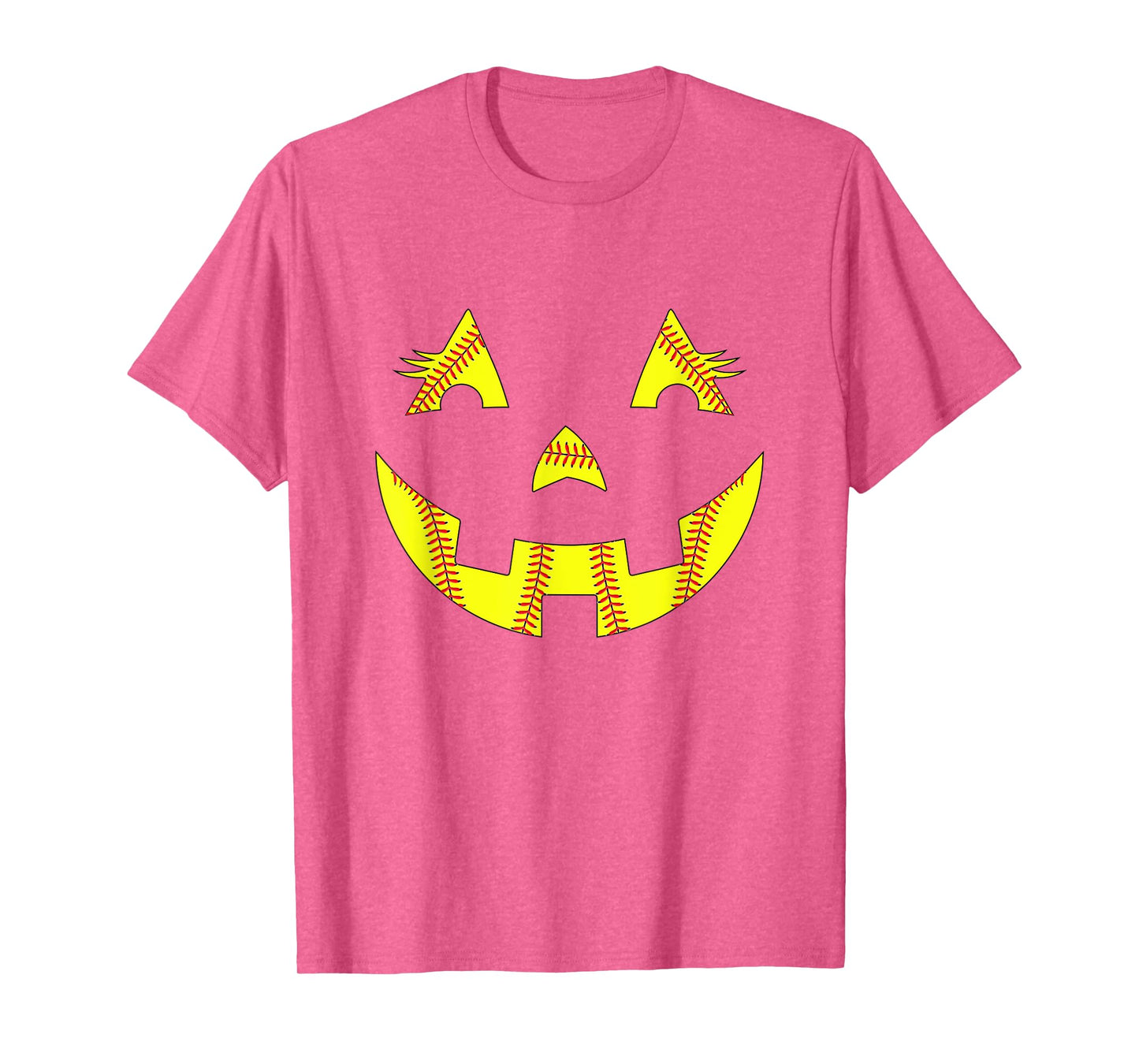 Jack O Lantern Softball Halloween Costume Mom Women Girls T-Shirt
