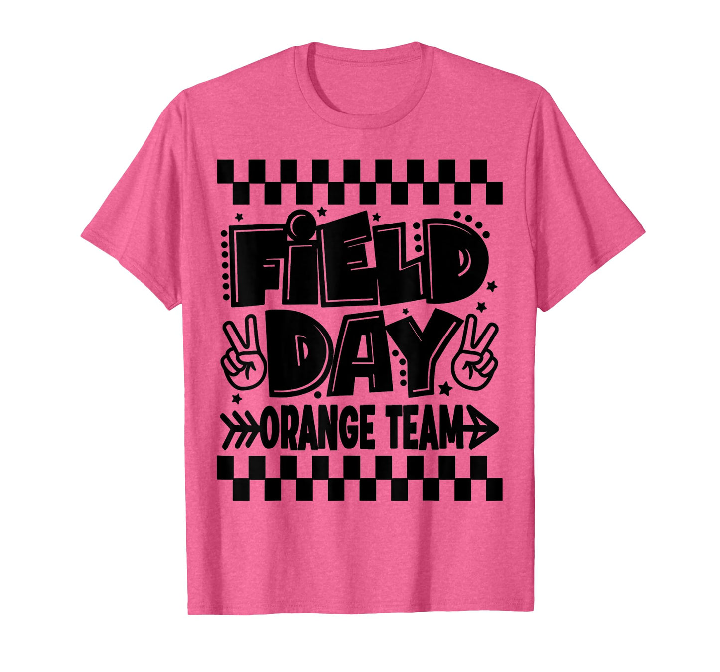 Field Day 2025 Orange Team Color Game Competition Kids Fun T-Shirt