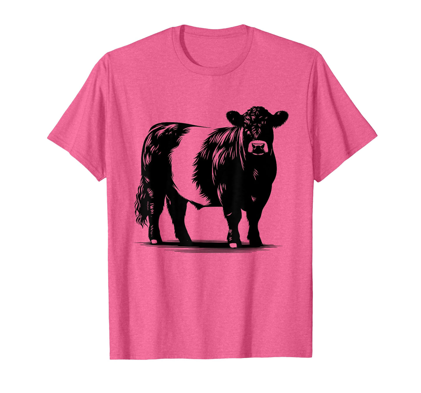 Cow Farmer Breeder - Monochromatic Belted Galloway Cattle T-Shirt