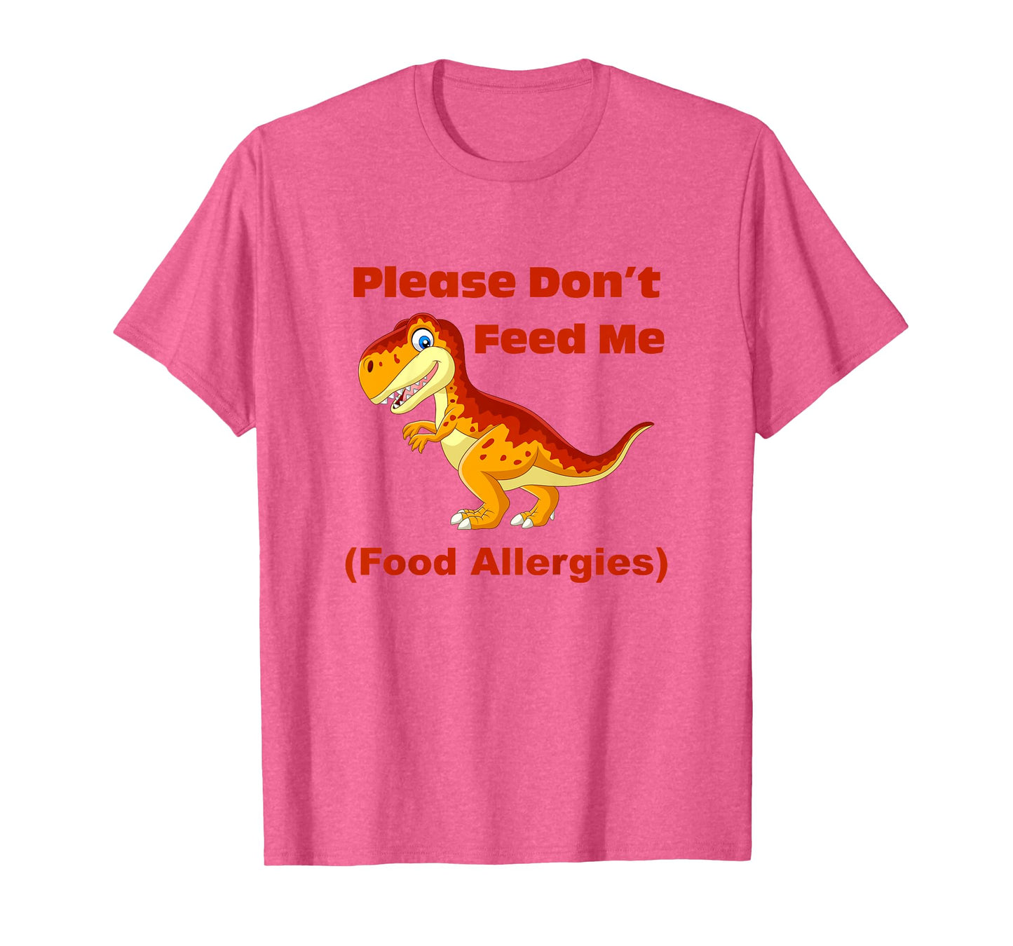 Food Allergy Toddler Kids with T-Rex T-Shirt