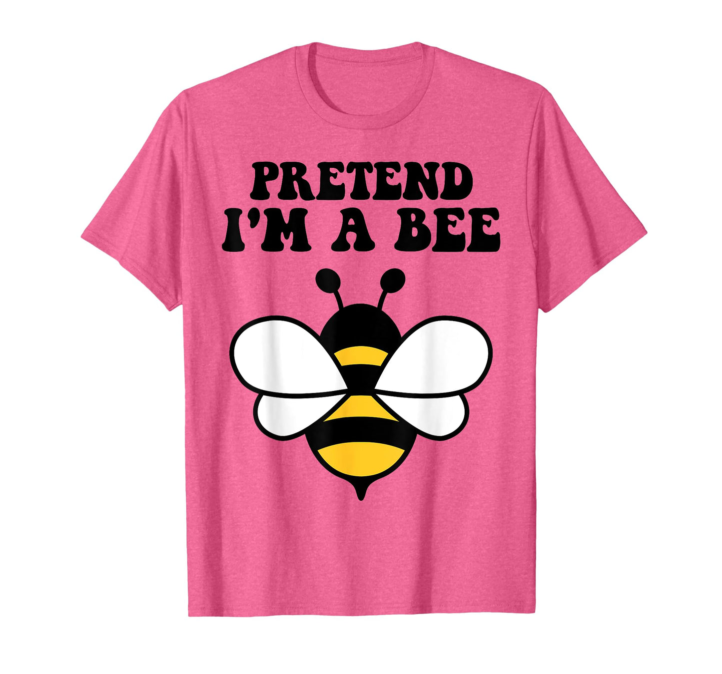 Halloween Yellow Costume Men Women Boys Pretend I'm a Bee T-Shirt