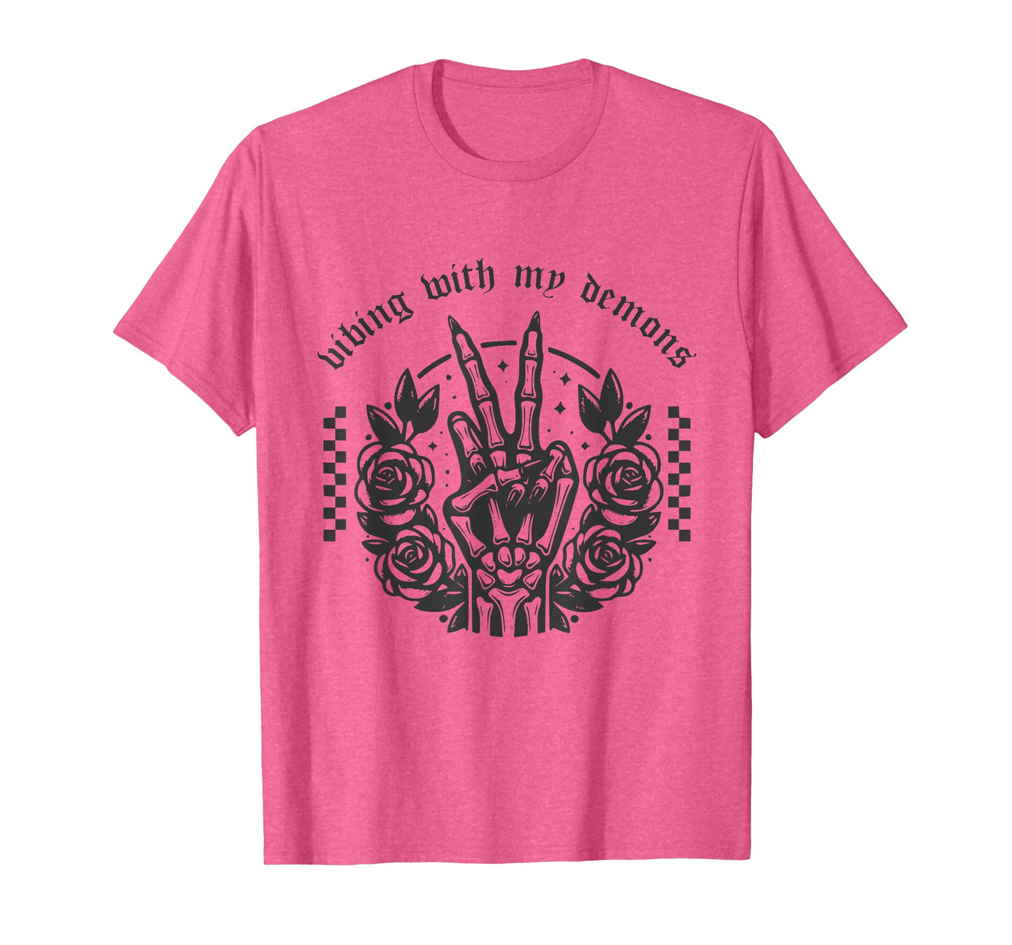 Vibing With My Demons Shirt Funny Witchy Gothic Halloween T-Shirt