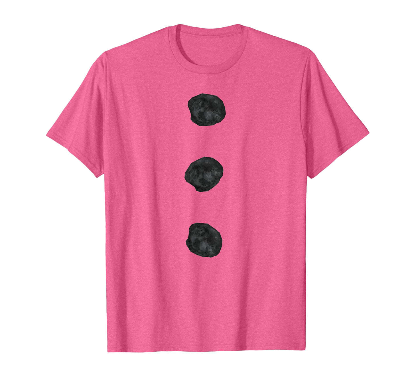 Snowman Costume Shirt Three Black Buttons on White T-Shirt T-Shirt