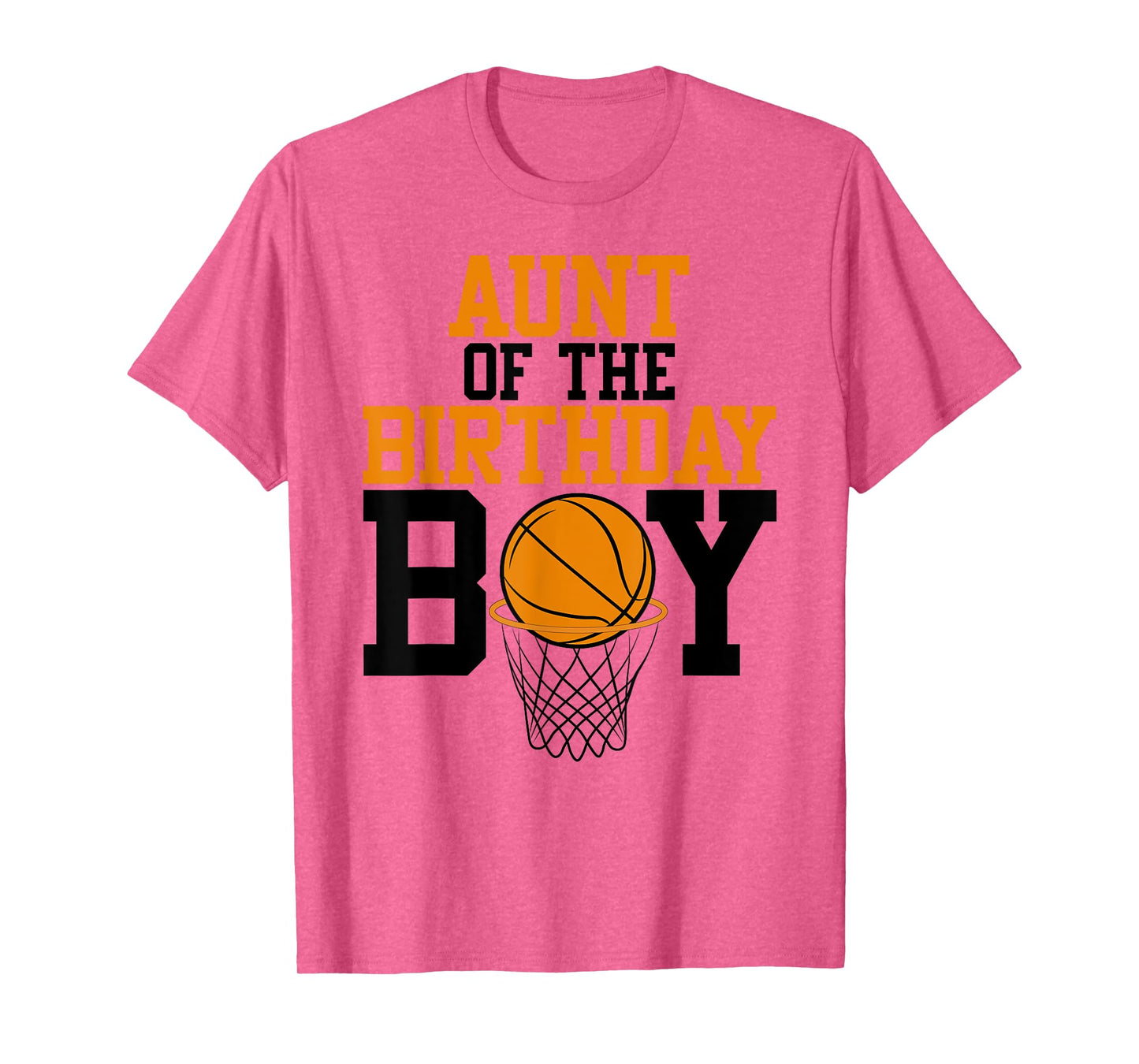 Aunt Of The Birthday Boy Basketball Family Birthday T-Shirt