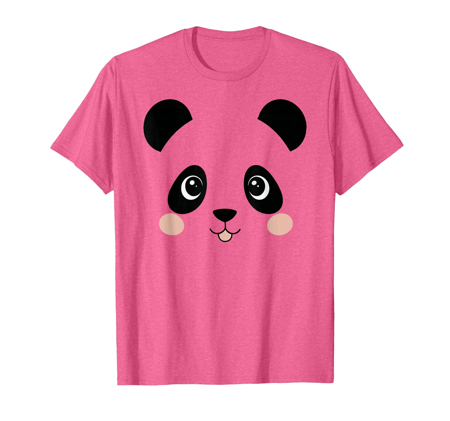 Panda Bear Face Halloween Costume Animal T-Shirt