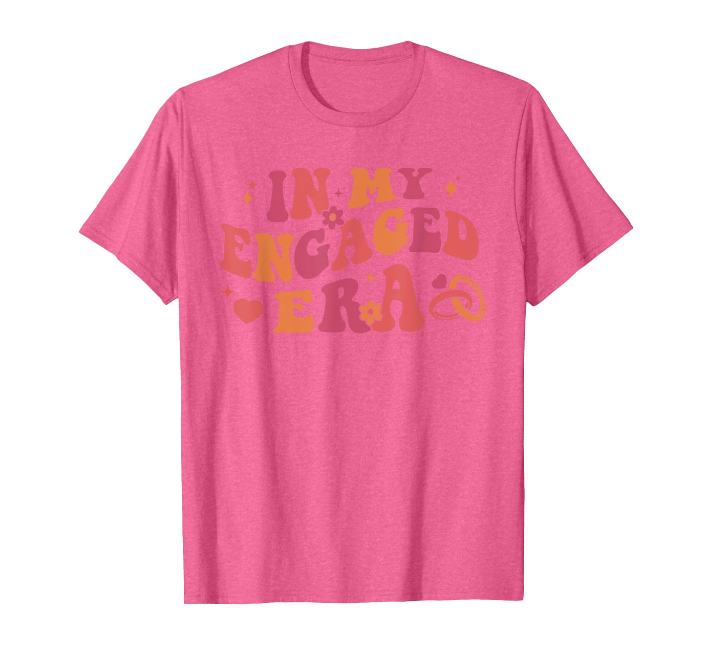 In My Engaged Era Retro Bride Bachelorette Party Bridesmaid T-Shirt