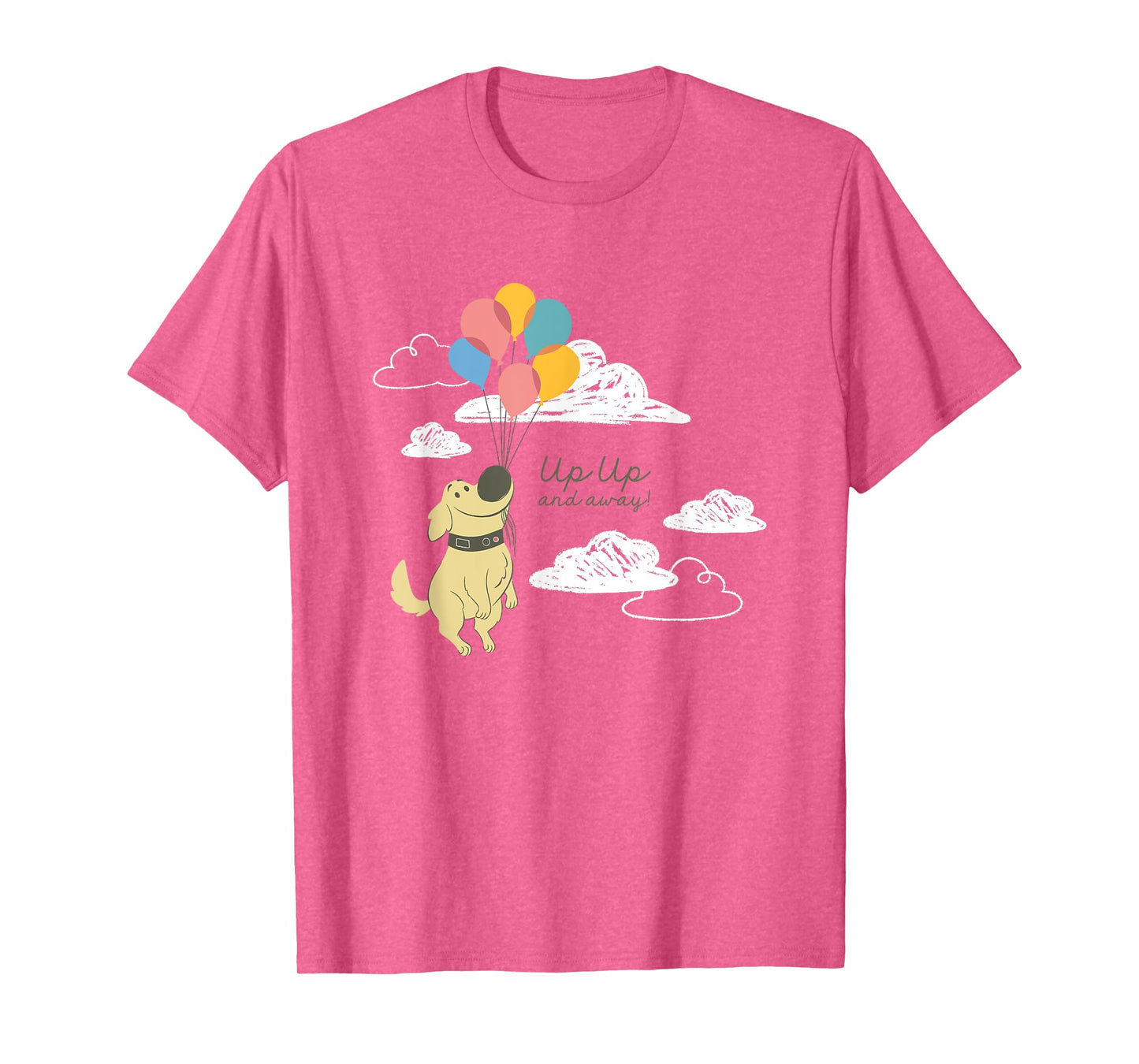 Disney Pixar Up Cute Dug Up Up And Away! Big Chest Logo T-Shirt