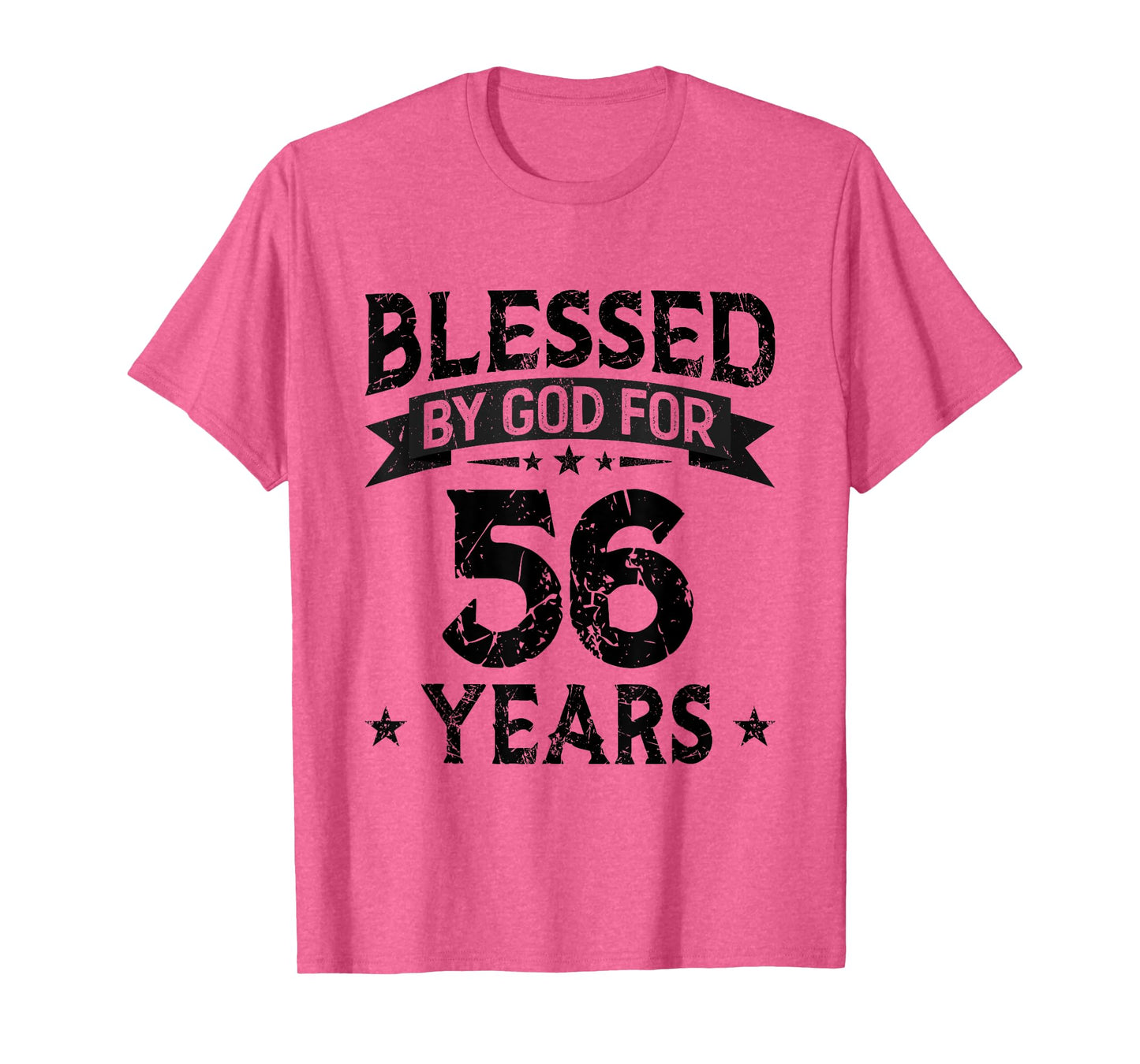 Blessed By God For 56 Years 56 Birthday Gifts Men 56th BDay T-Shirt
