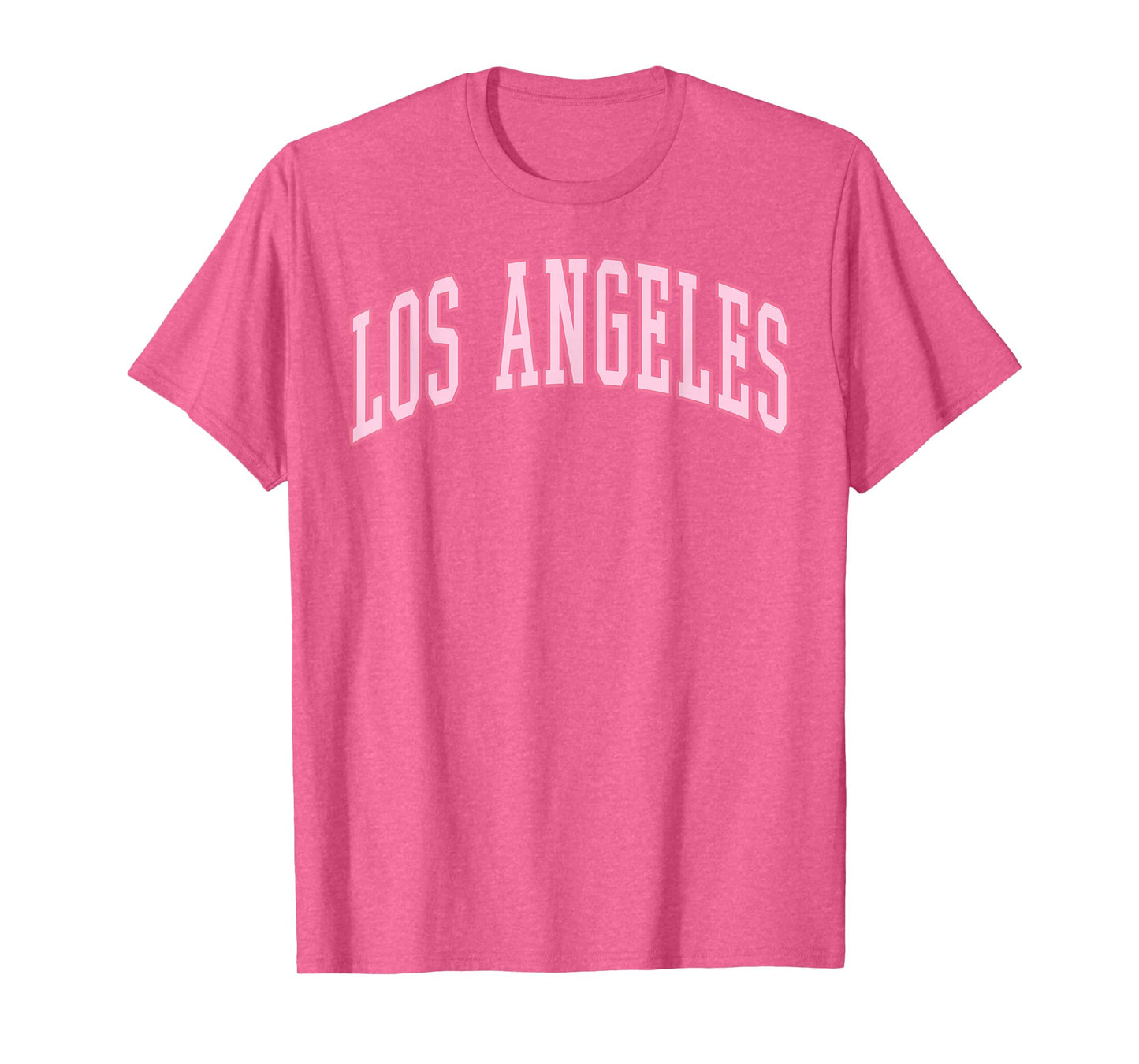 Los Angeles Vintage Preppy Varsity Pink Sports T-Shirt