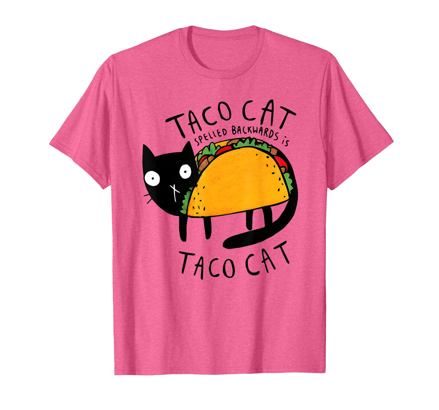 Tacocat Spelled Backwards Funny Taco Cat Cinco De Mayo Kids T-Shirt