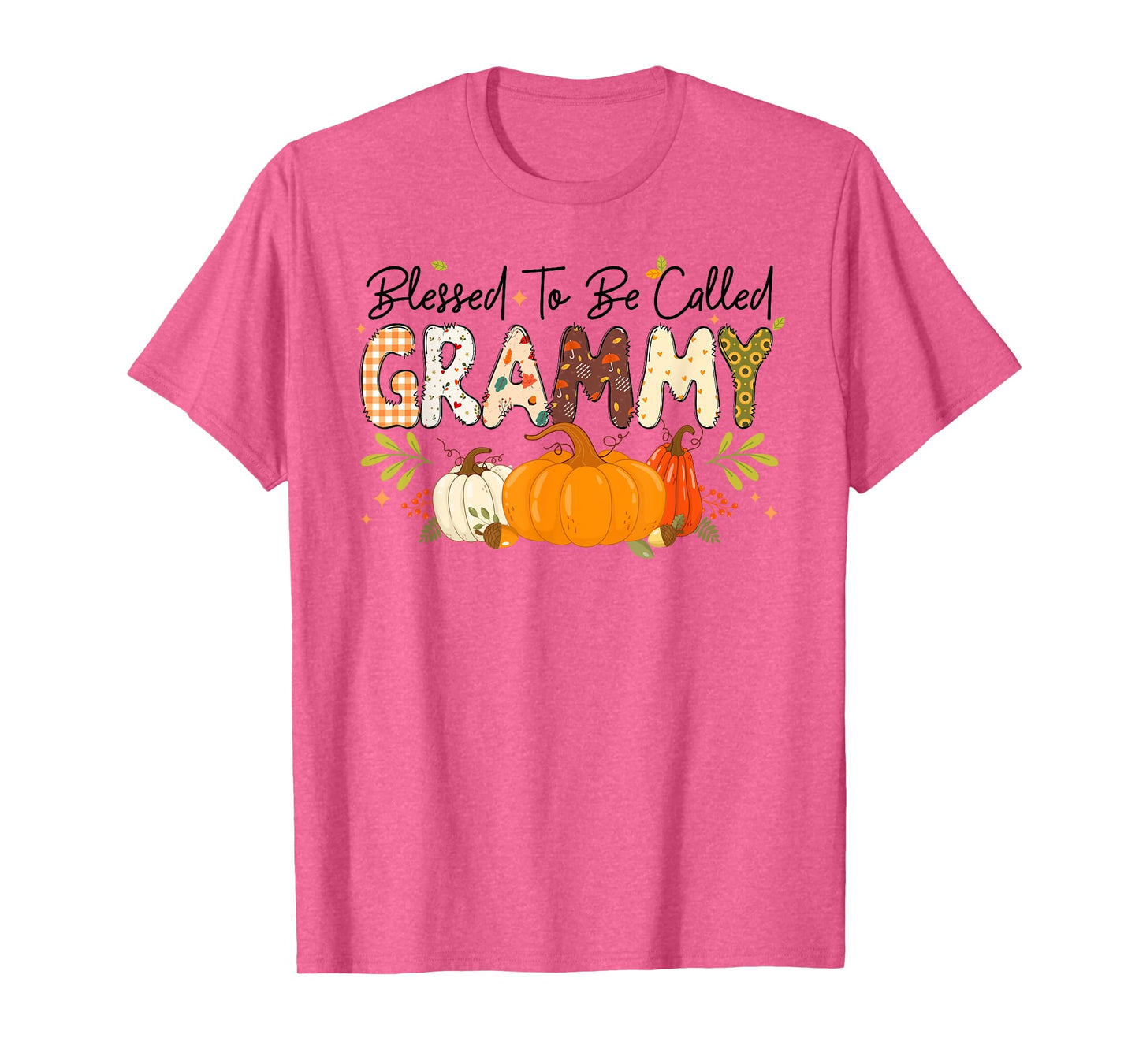 Blessed Grammy Pumpkin Fall Autumn Thanksgiving Mom Women T-Shirt