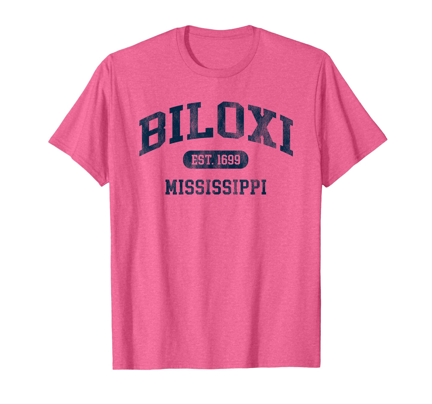 Biloxi Mississippi Est 1699 Retro Preppy Throwback Souvenir T-Shirt