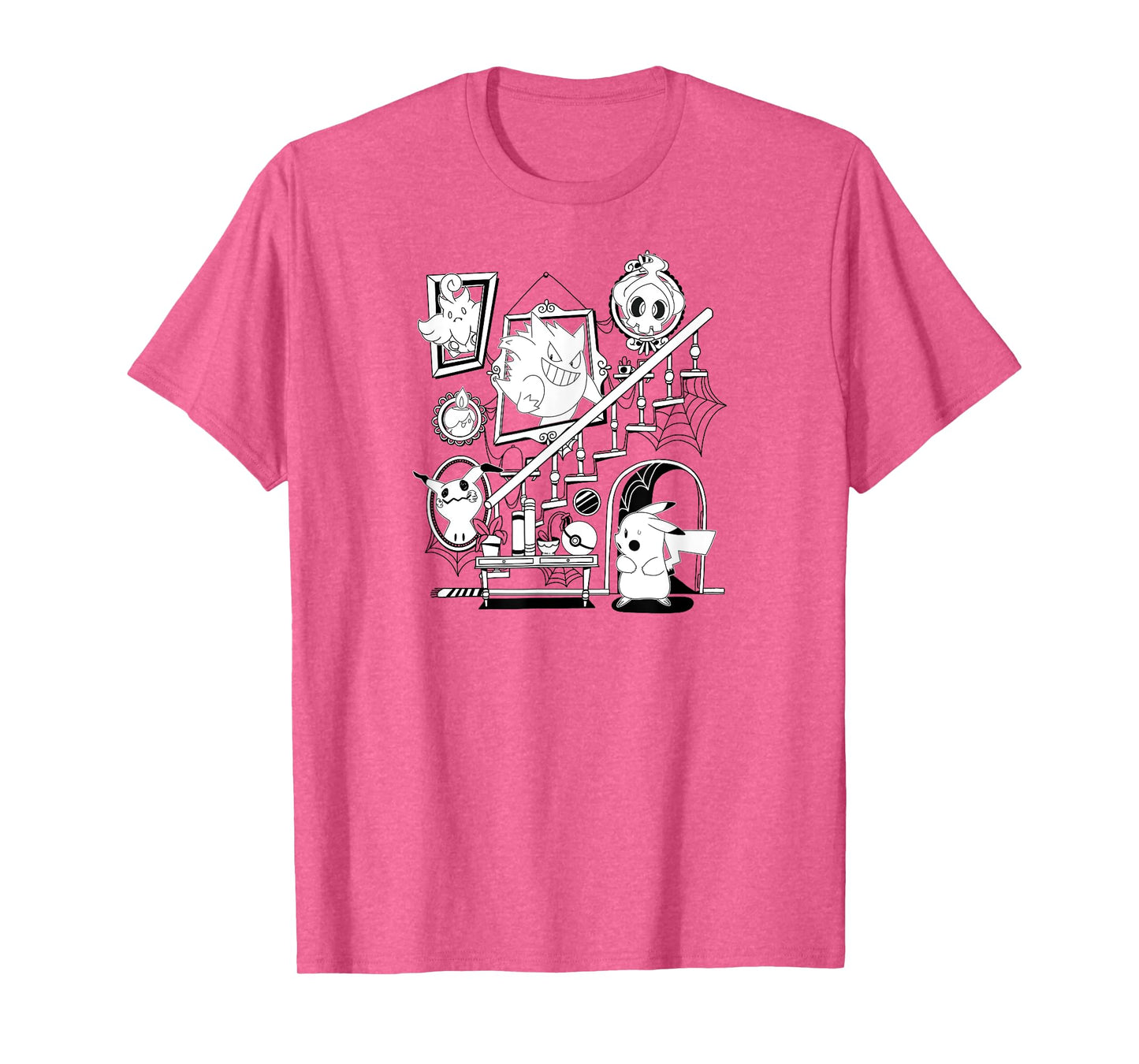 Pokémon - Halloween Orange Gengar Mimikyu Duskull Litwick T-Shirt