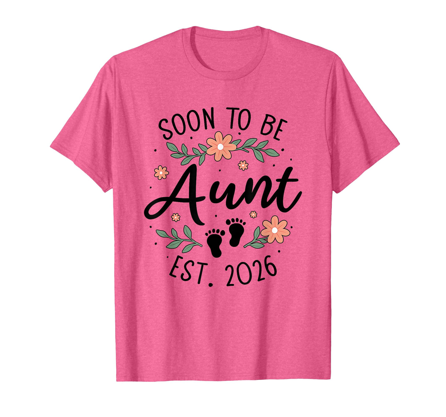 Pregnancy Announcement Sister to Auntie Soon to Be Aunt 2026 T-Shirt